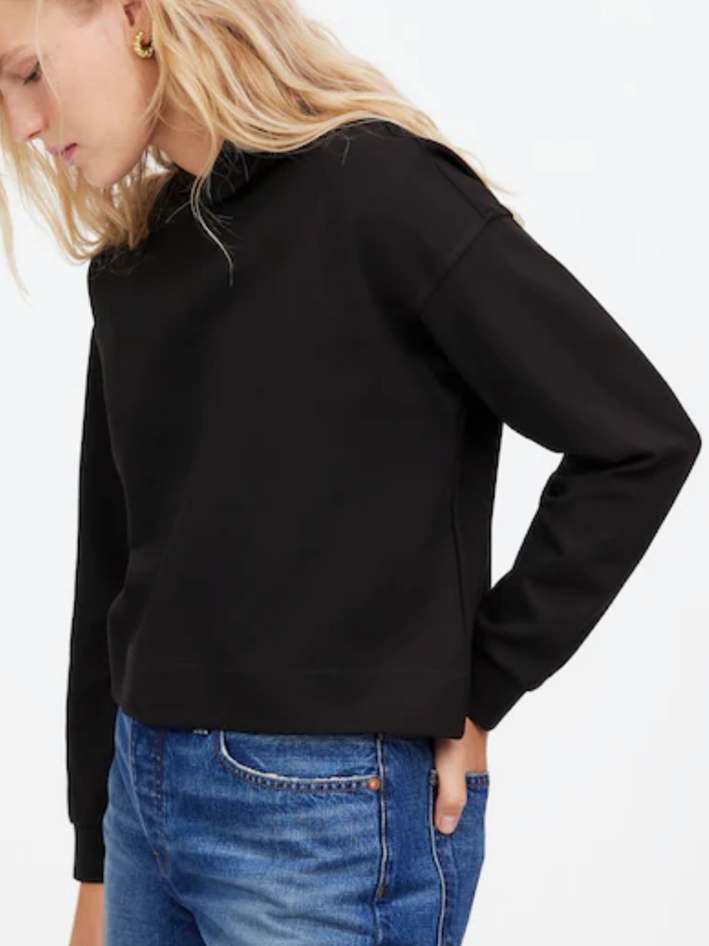 Madewell Ponte Hoodie Sweatshirt